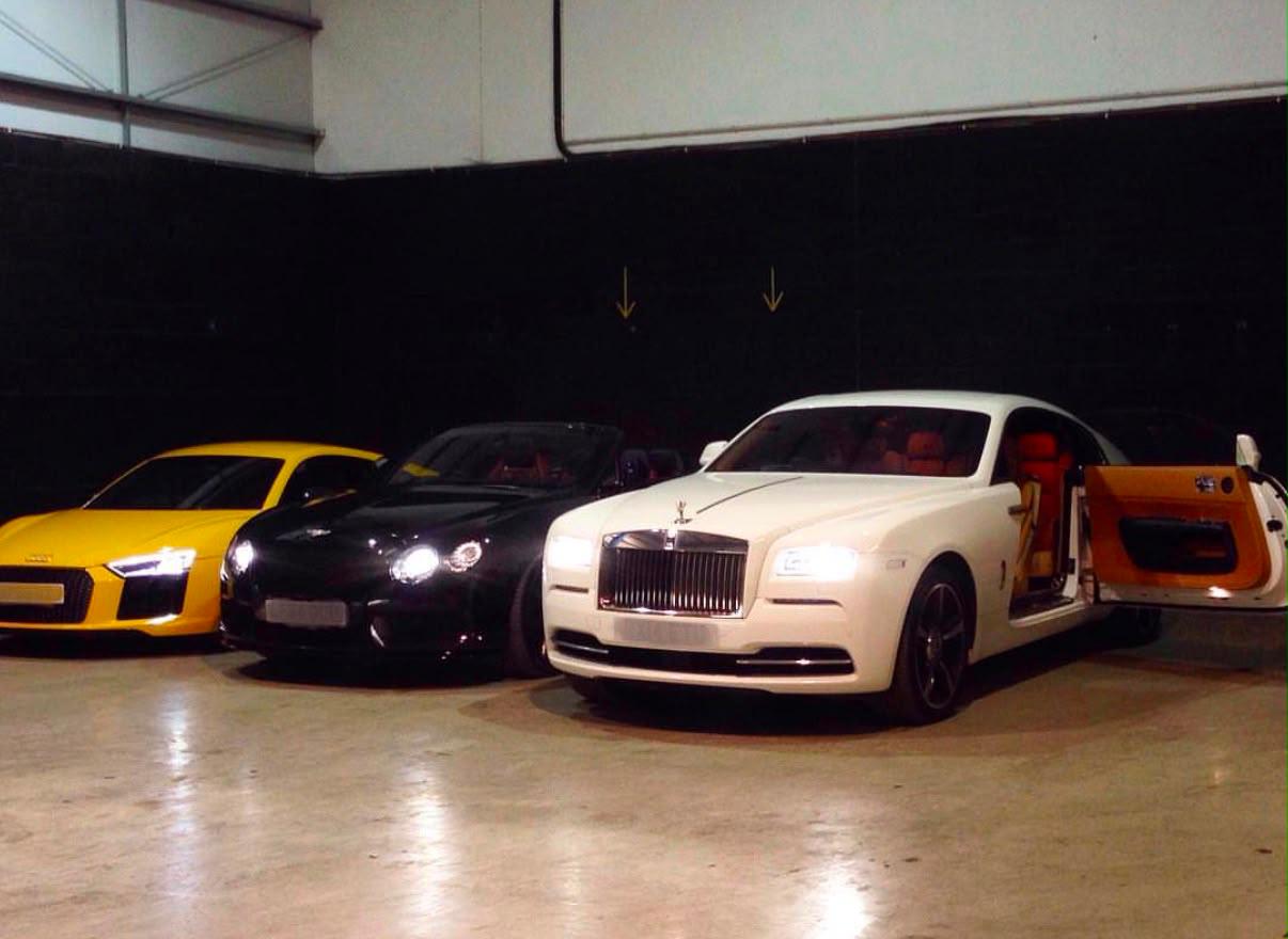 Luxury car provided by RR Venue Hire
