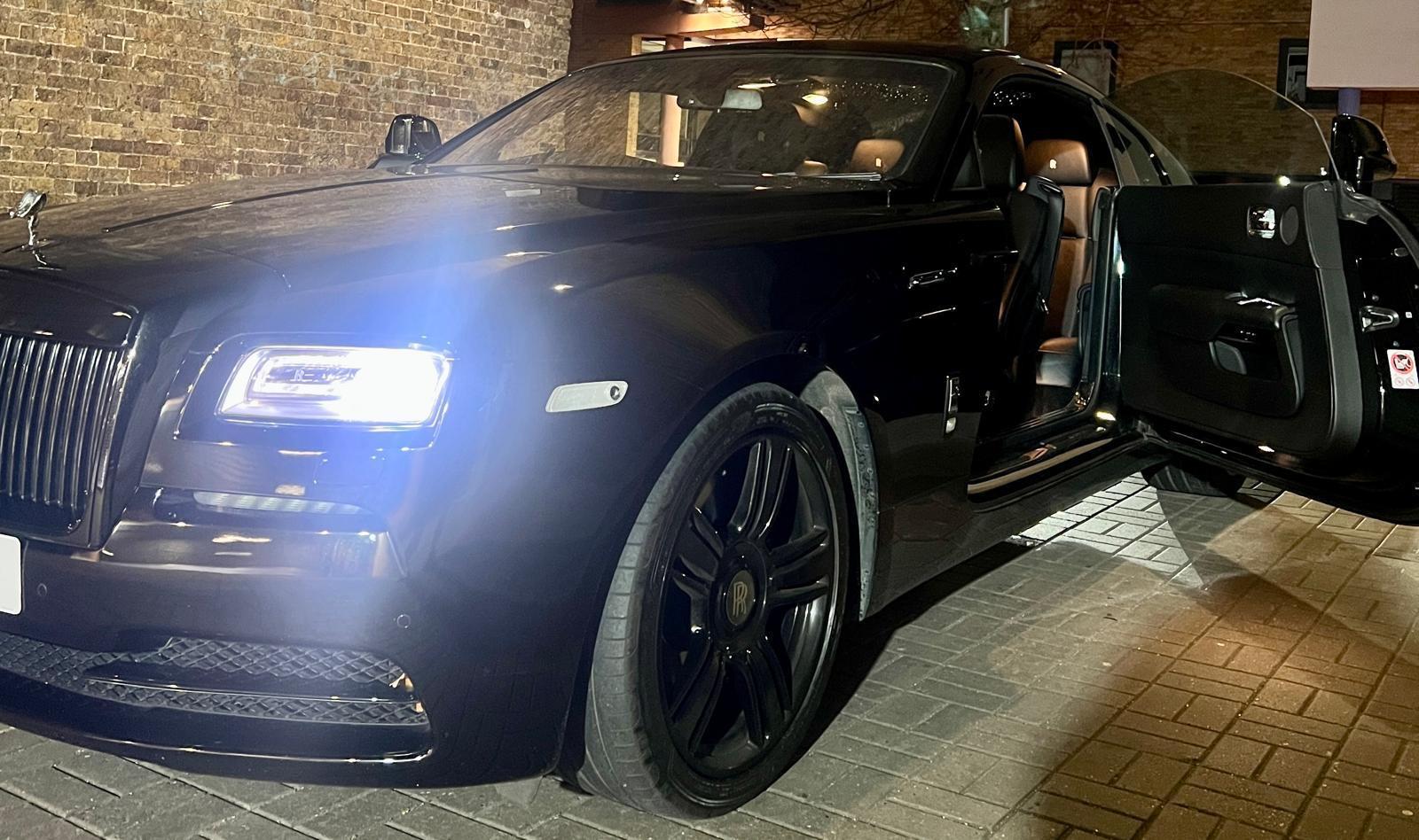 Luxury car provided by RR Venue Hire